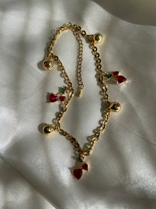 Cherry Bell Anklet