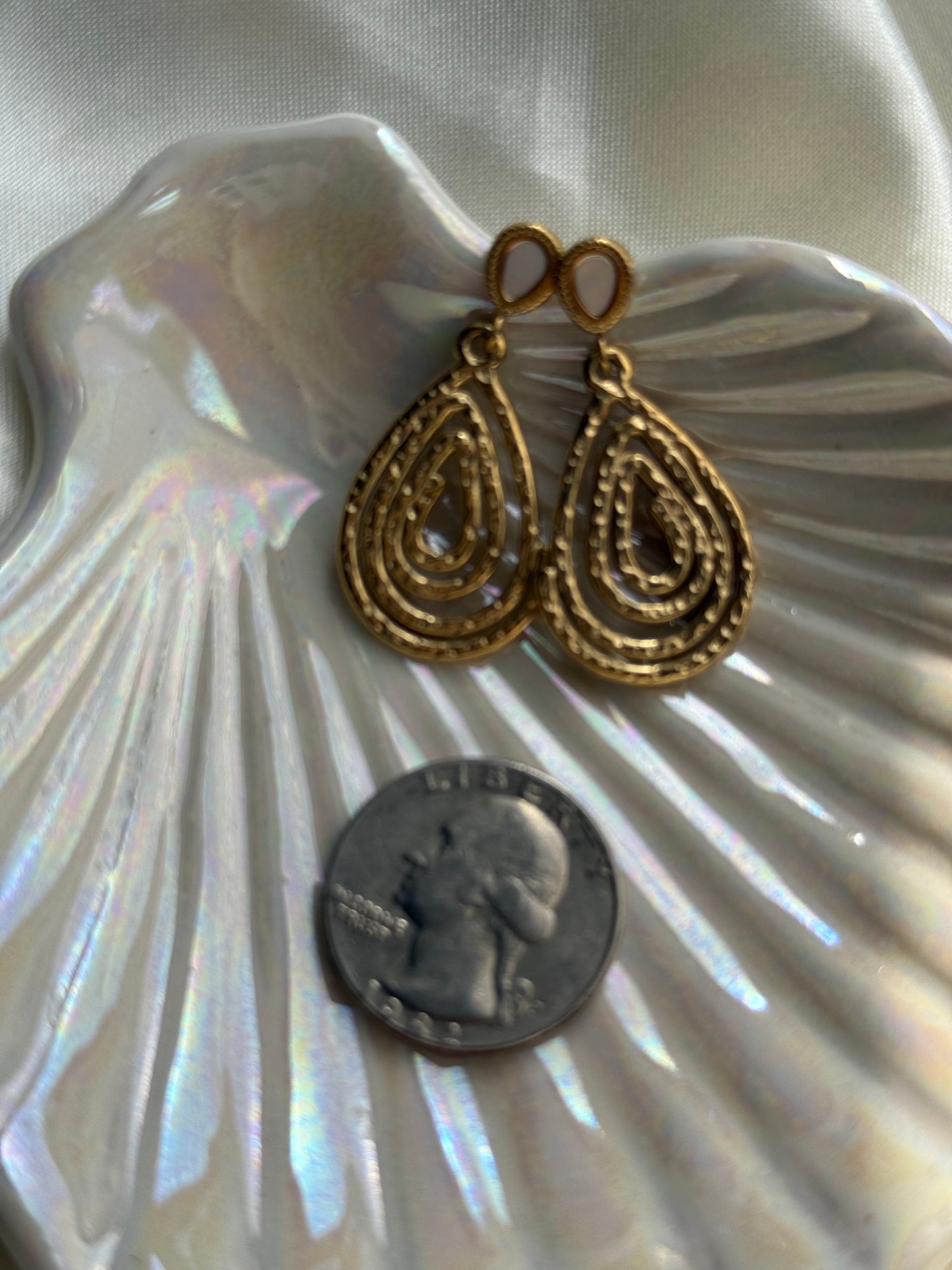 Spiral Teardrop Earrings