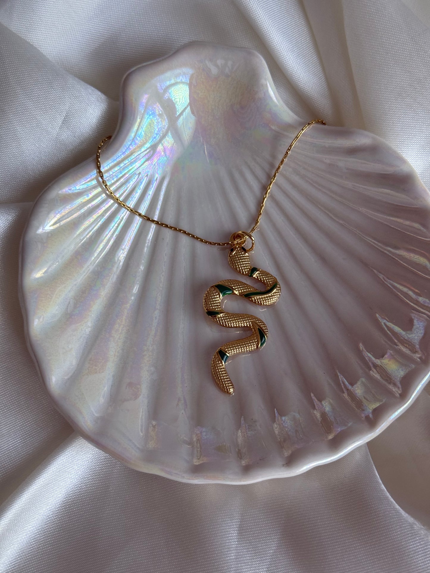 Green Serpent Necklace