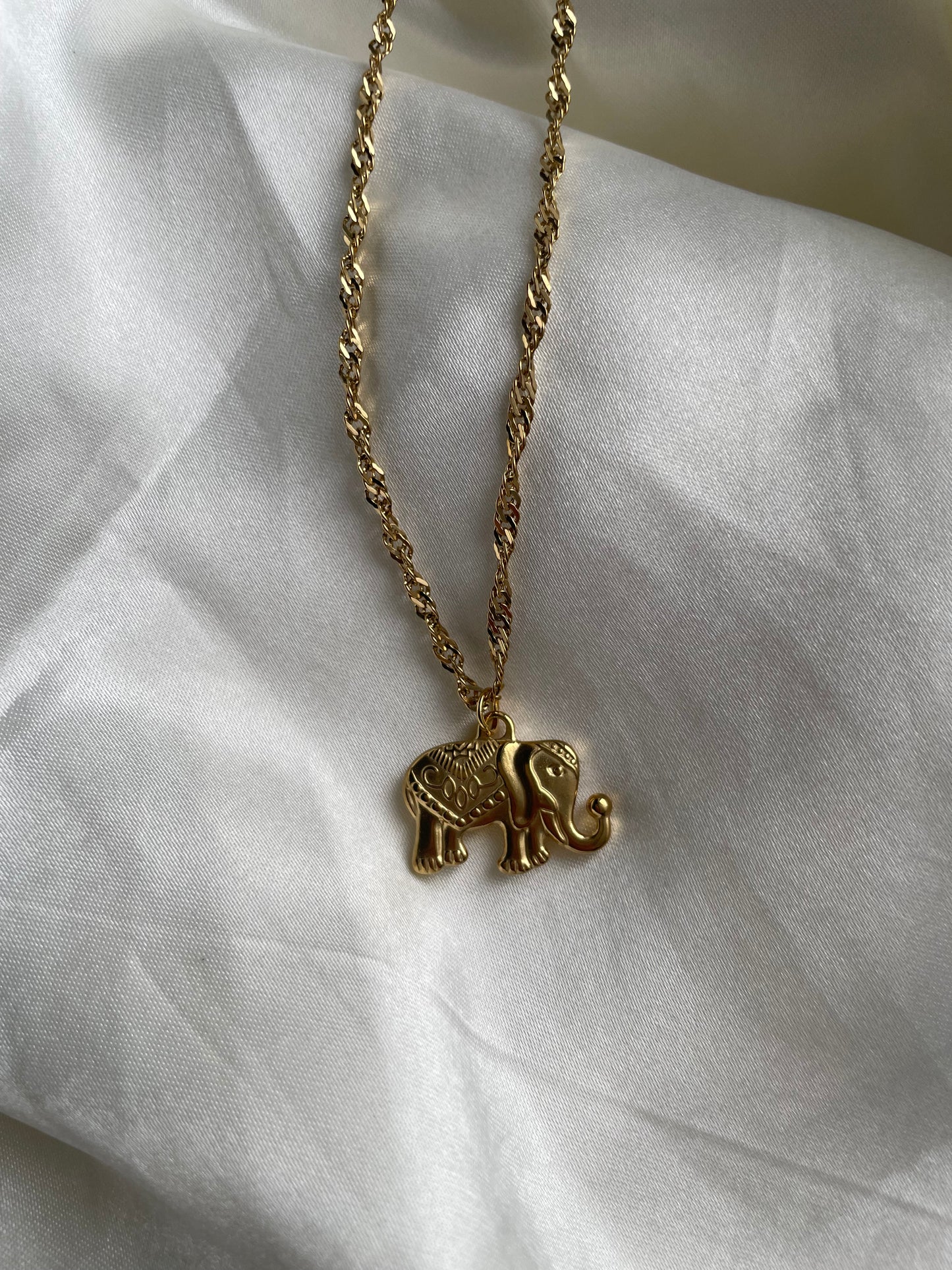 Tribal Elephant Necklace (Water Resistant)