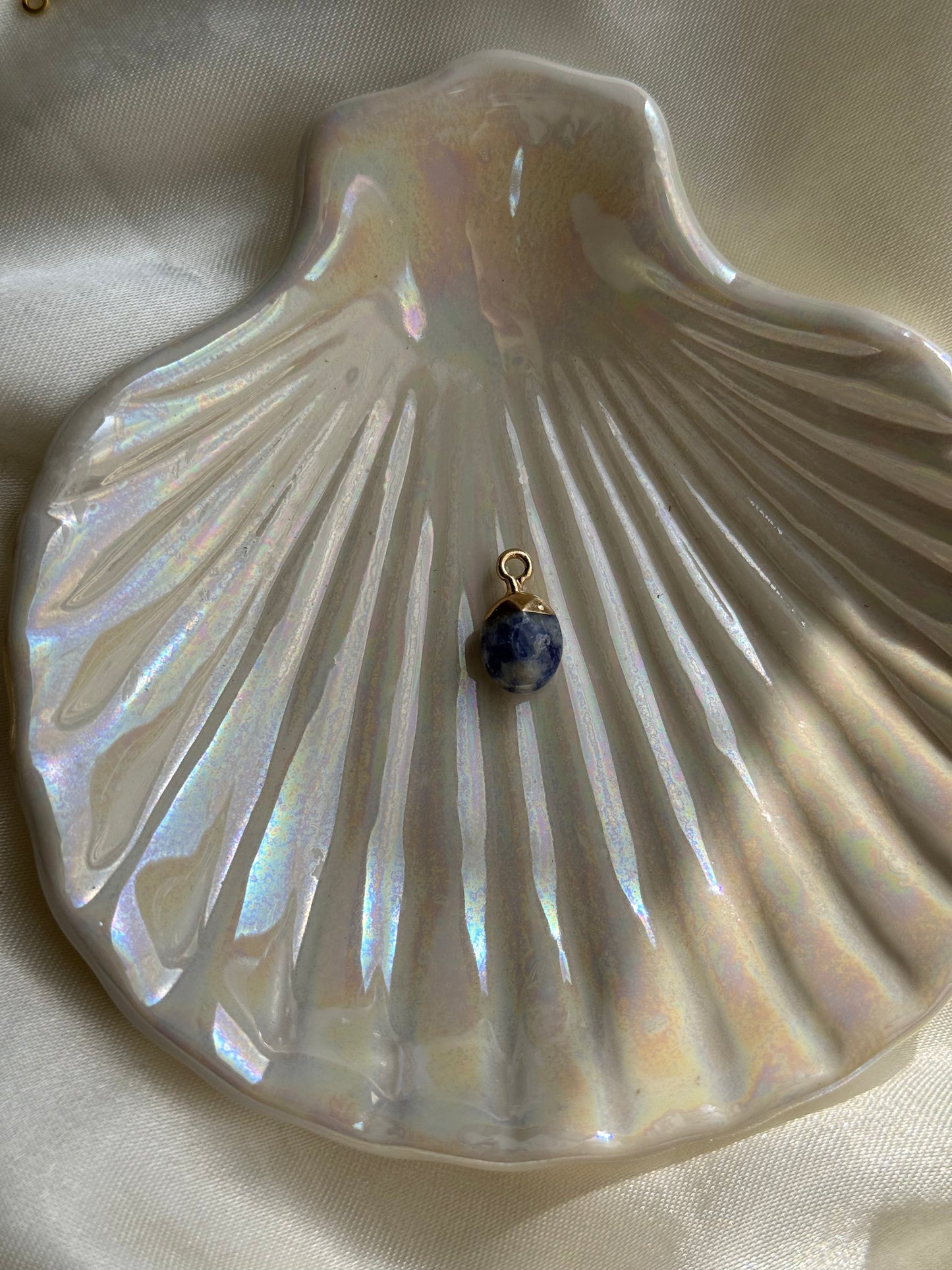 Sodalite Drop Charm