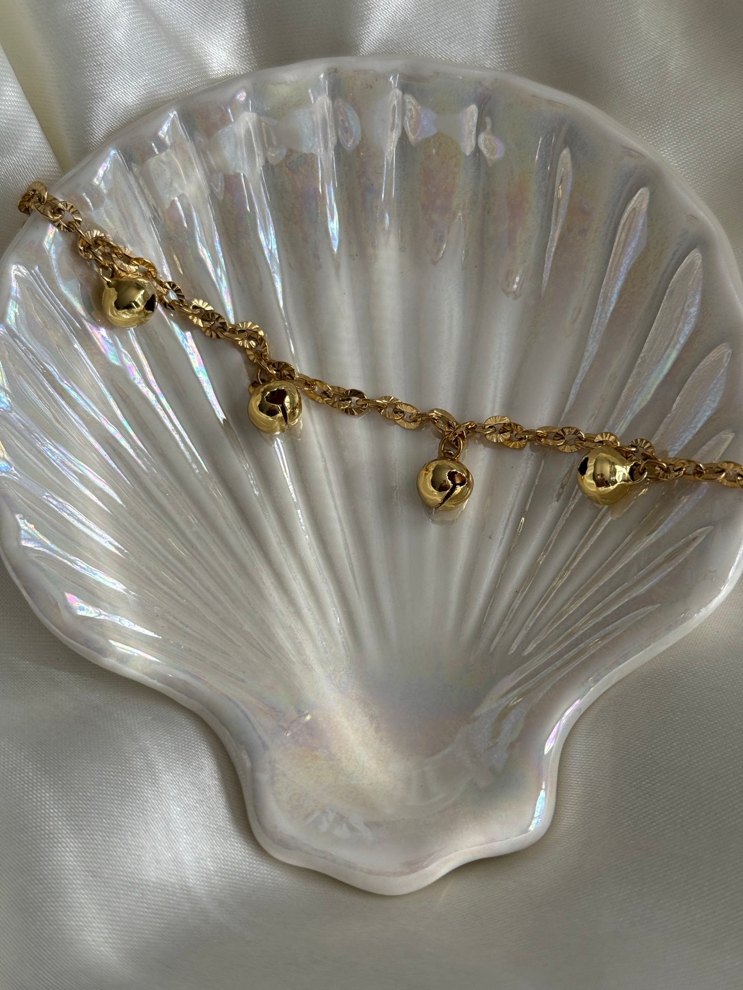 5 Charm Bell Bracelet (Chain)