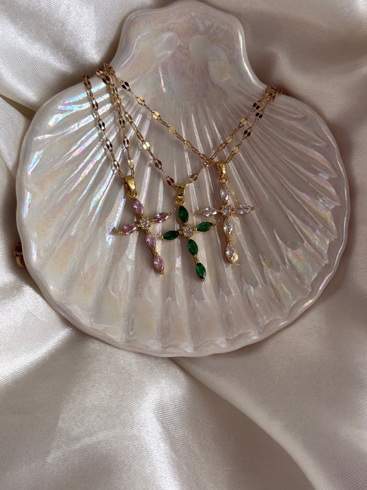 Amina Cross Necklace