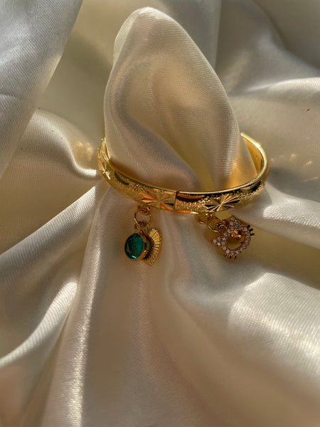 Baby Bell + Heart Bangle