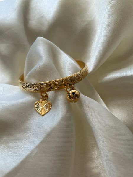 Baby Bell + Heart Bangle