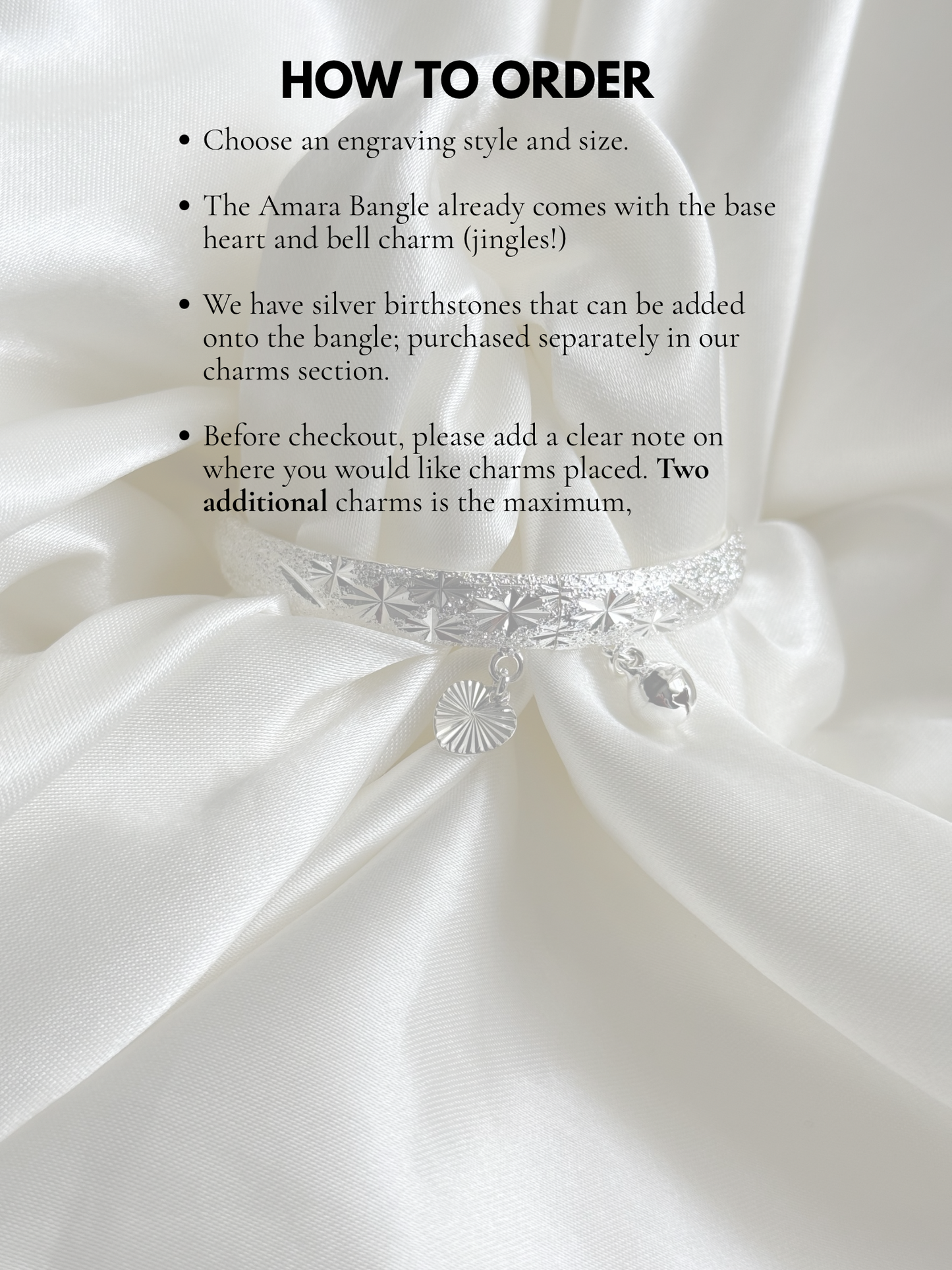 The Amara Bangle (White Gold)