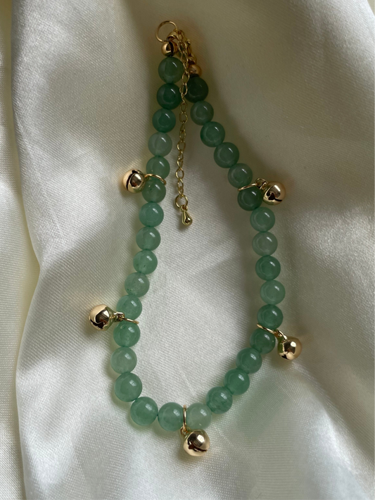 Jade Beaded Anklet