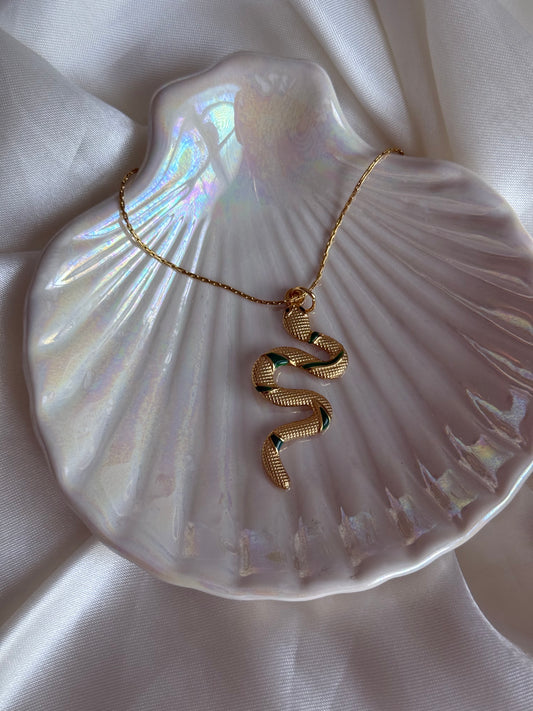 Green Serpent Necklace