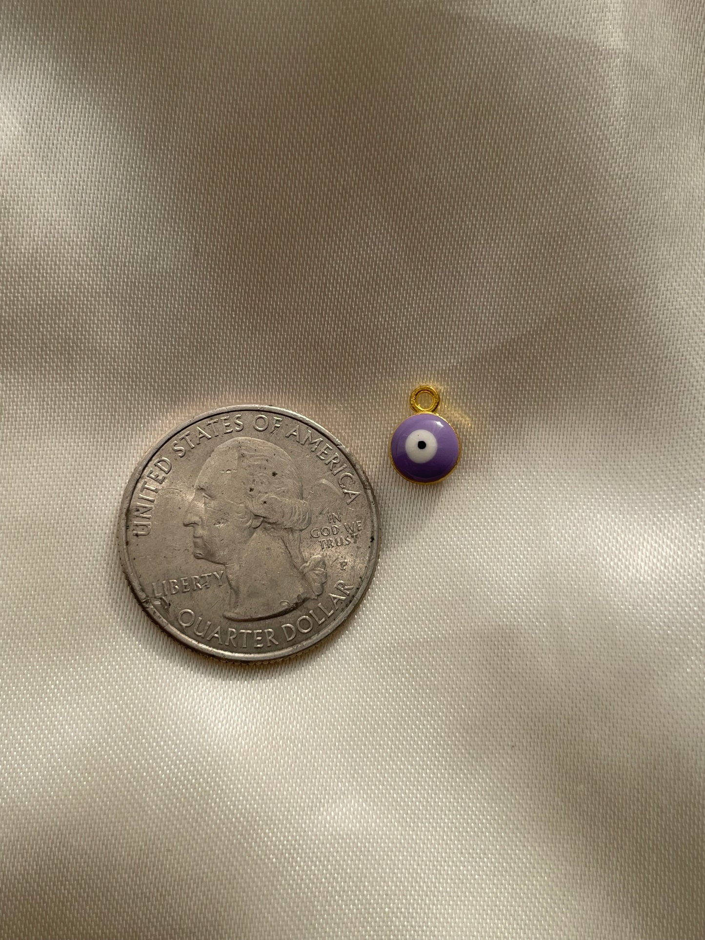 Lavender Evil Eye Charm