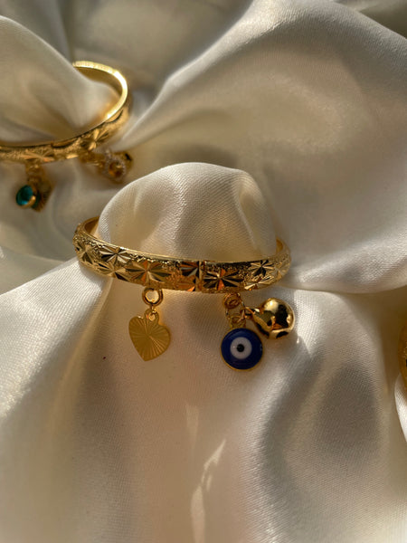 Baby Bell + Heart Bangle