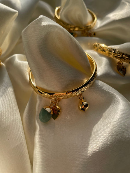 Baby Bell + Heart Bangle