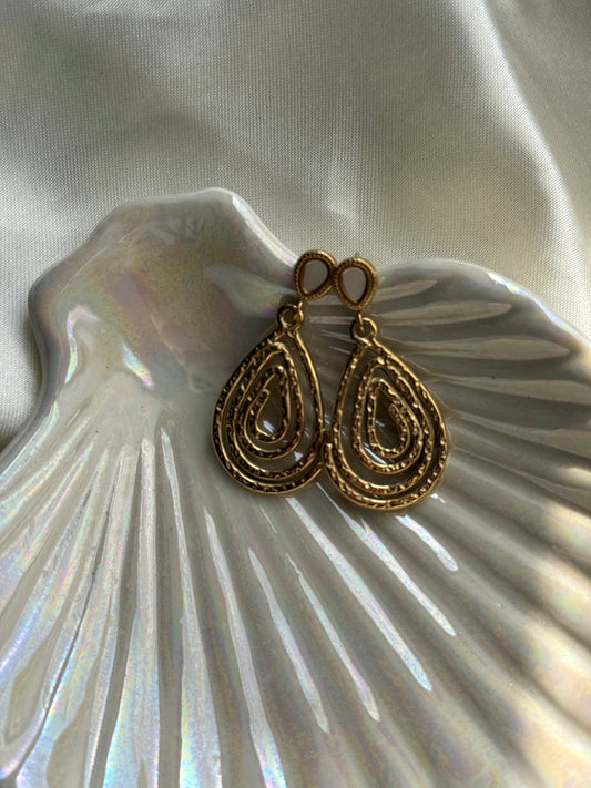 Spiral Teardrop Earrings