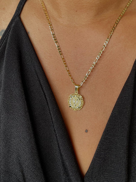 Circle Initial Necklace