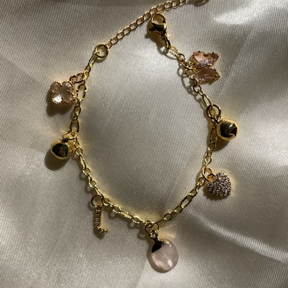 5 Charm Bell Bracelet (Chain)