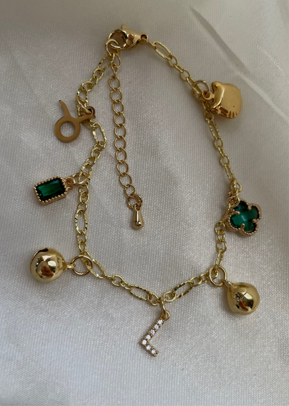 5 Charm Bell Bracelet (Chain)