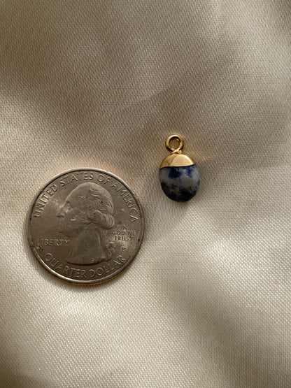 Sodalite Drop Charm