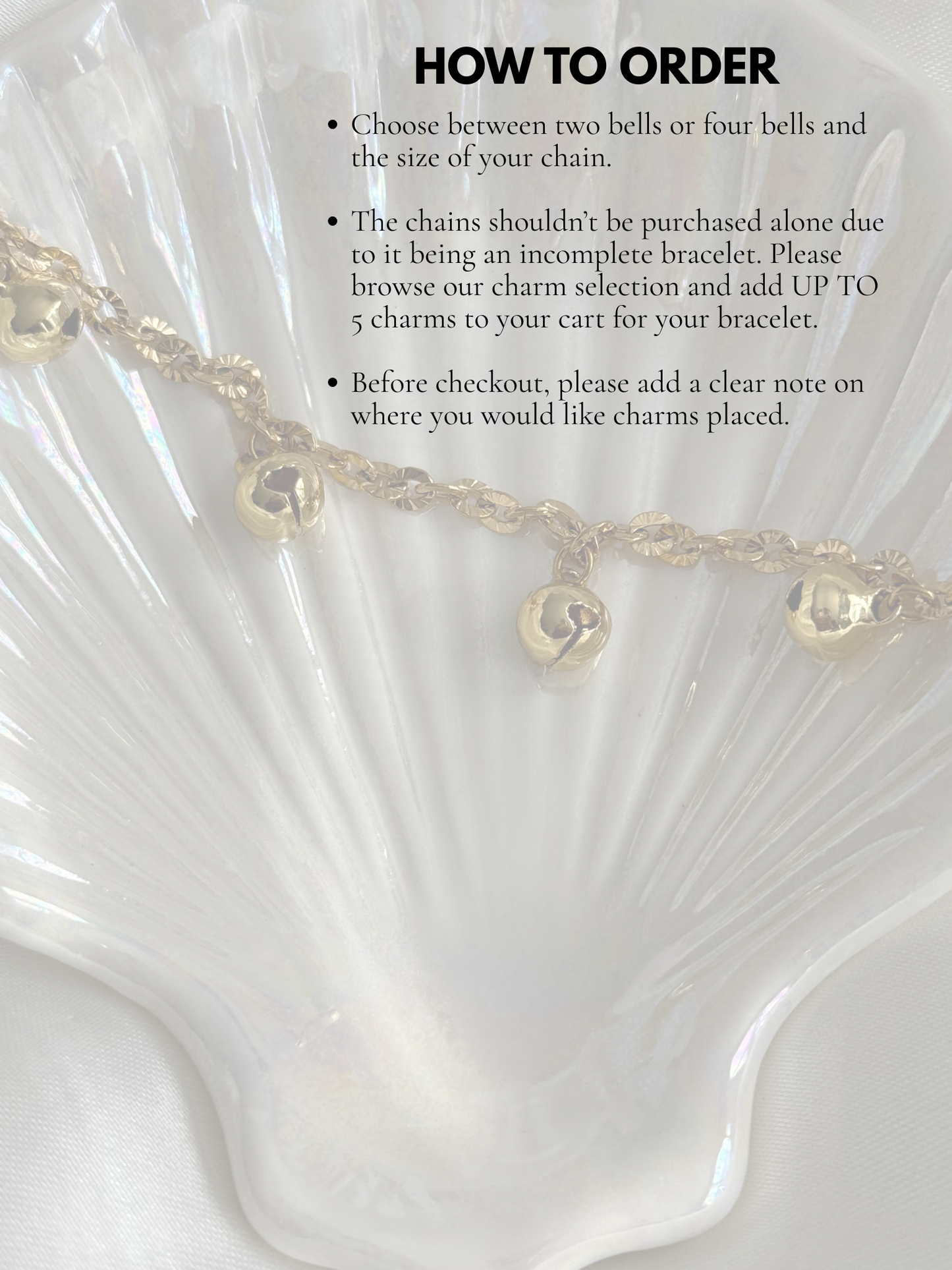 Create Your Own Charm Bell Bracelet (Chain)