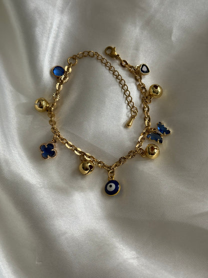 5 Charm Bell Bracelet (Chain)