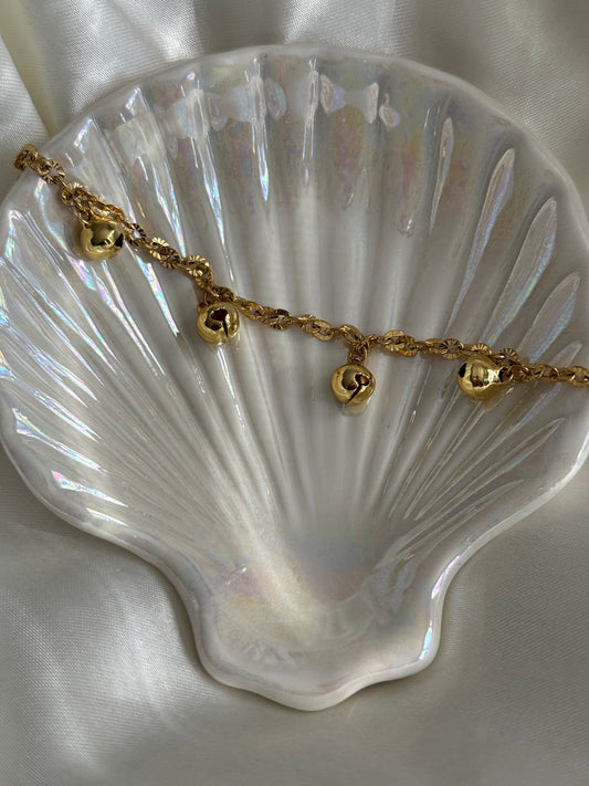 5 Charm Bell Bracelet (Chain)
