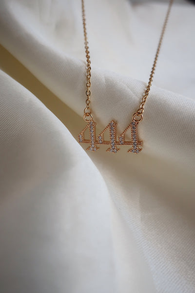 Angel Number + Birthstone Necklace